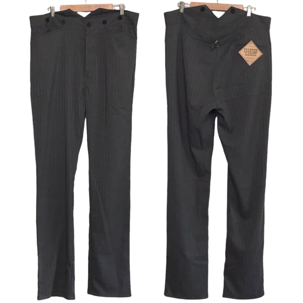 NWT Frontier Classics Wool Blend Gunfighter Trousers Suspender Waistband Size 38
